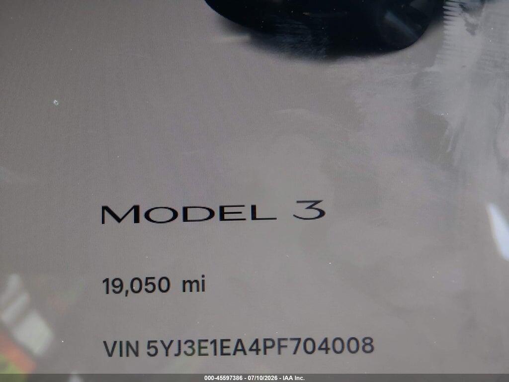 5YJ3E1EA4PF704008 2023 TESLA MODEL 3 photo no. 7