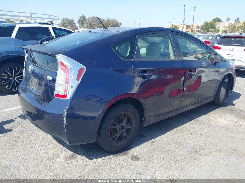 JTDKN3DU3C1511919 2012 TOYOTA PRIUS photo no. 4