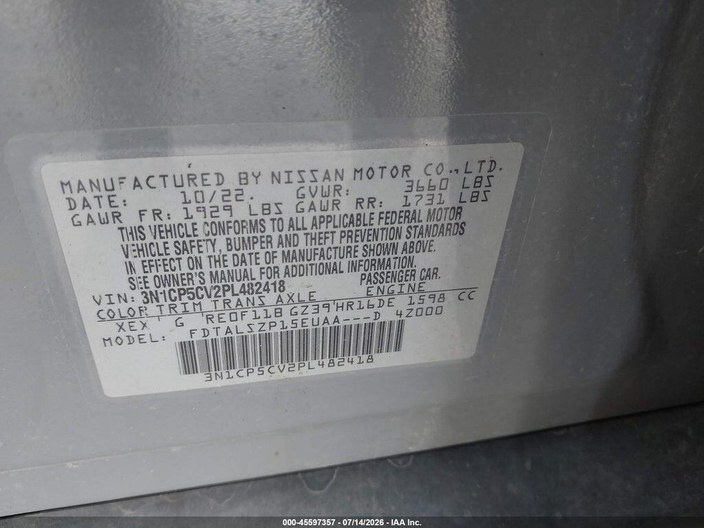 3N1CP5CV2PL482418 2023 NISSAN KICKS photo no. 9