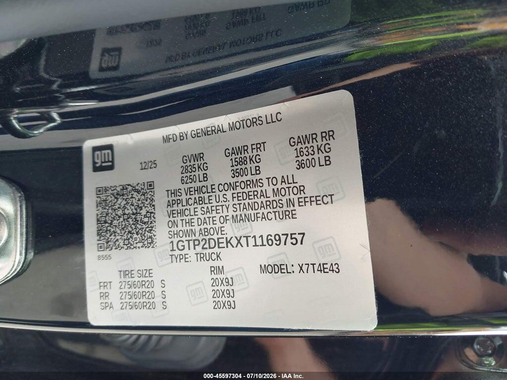 1GTP2DEKXT1169757 2026 GMC CANYON photo no. 9