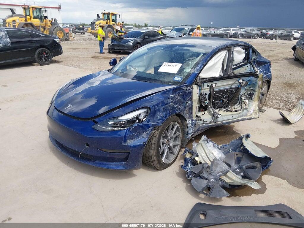 5YJ3E1EB0NF234355 2022 TESLA MODEL 3 photo no. 2