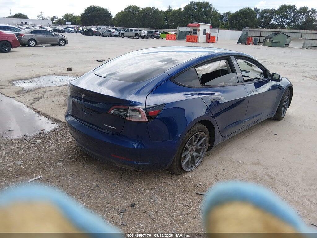 5YJ3E1EB0NF234355 2022 TESLA MODEL 3 photo no. 4