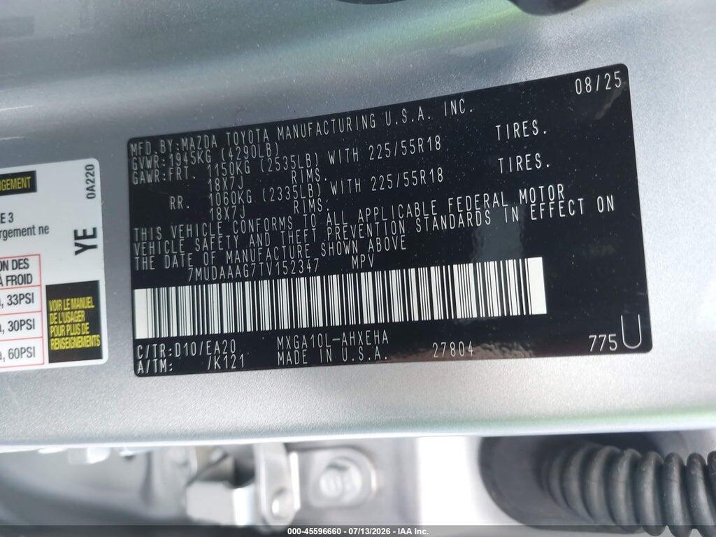 7MUDAAAG7TV152347 2026 TOYOTA COROLLA CROSS photo no. 9