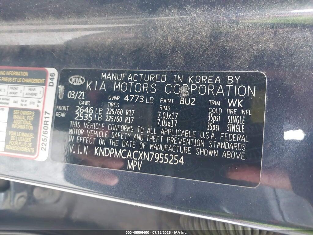 KNDPMCACXN7955254 2022 KIA SPORTAGE photo no. 9