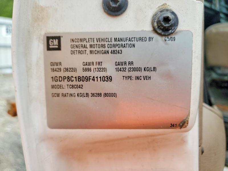 1GDP8C1B09F411039 2009 GMC C8500 photo no. 12