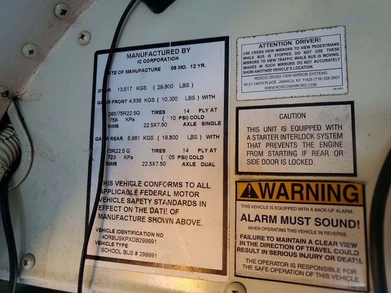 2013 IC CORPORATION CE SERIES SCHOOL - SCHOOL BUS — Фото 10 из 10