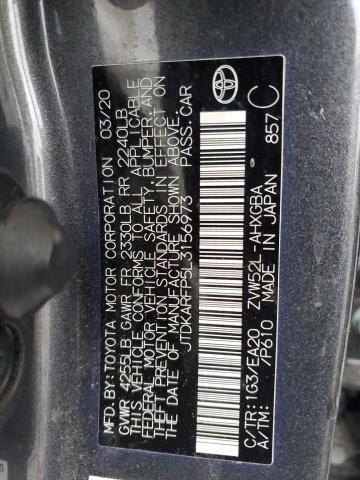 JTDKARFP5L3156973 2020 TOYOTA PRIUS PRIME photo no. 12
