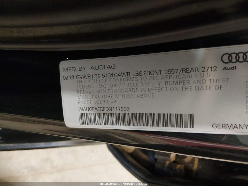 WAUGFAFC8DN117903 2013 AUDI A6 photo no. 9