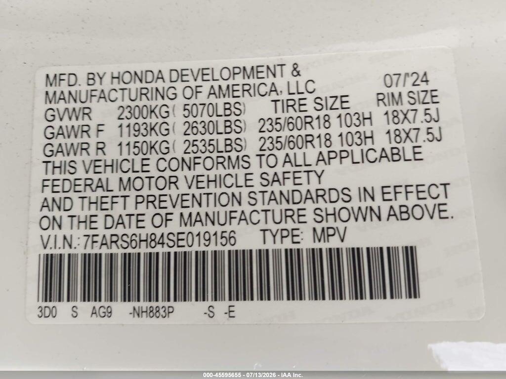 7FARS6H84SE019156 2025 HONDA CR-V HYBRID photo no. 9