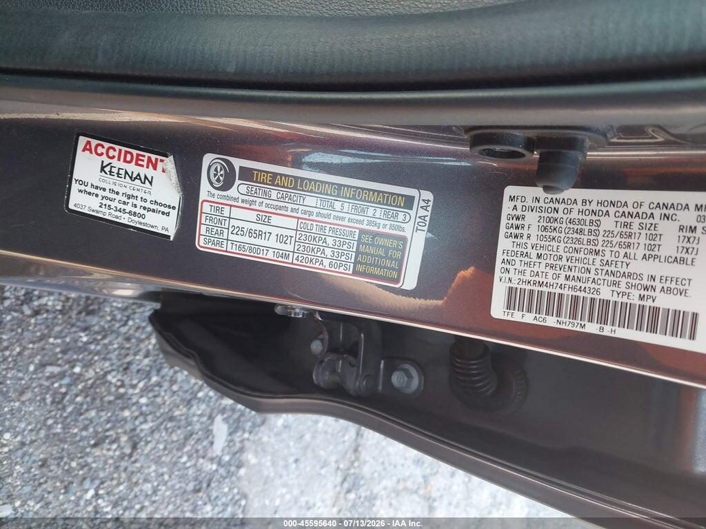 2HKRM4H74FH644326 2015 HONDA CR-V photo no. 9