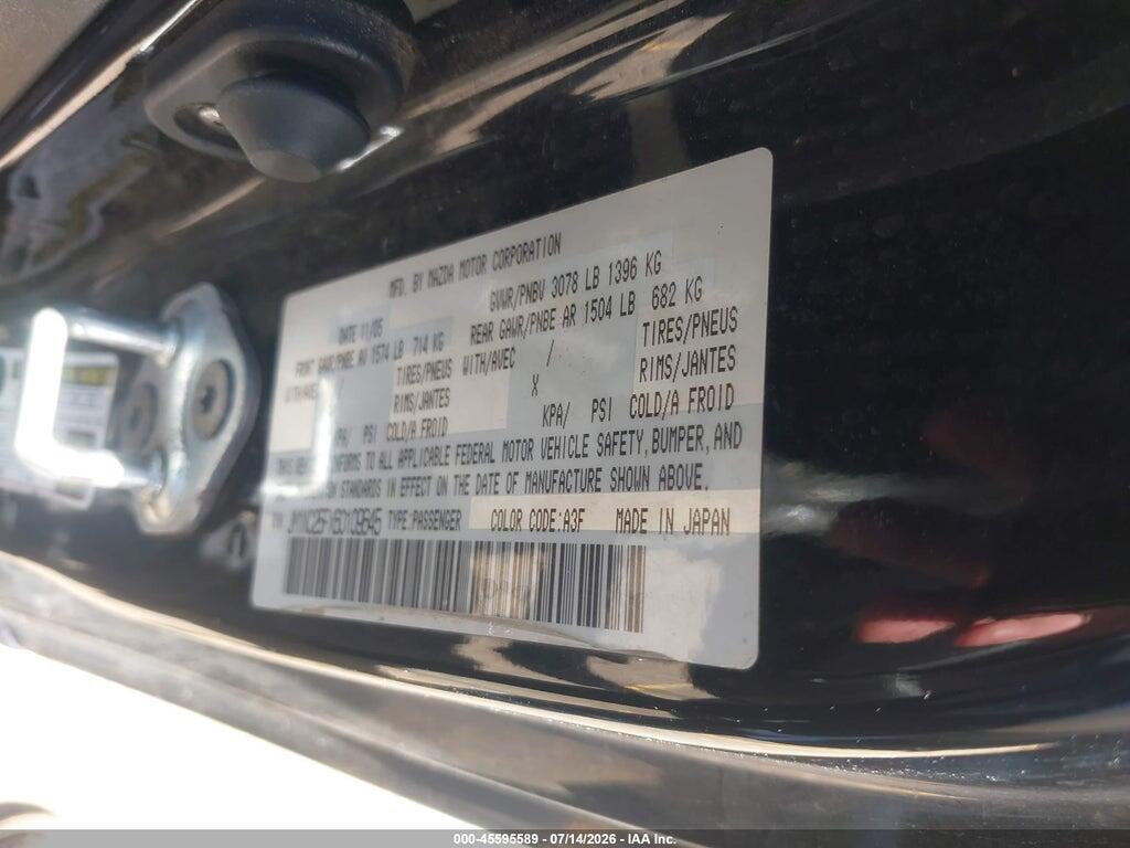 JM1NC25FX60109645 2006 MAZDA MX5 MIATA photo no. 9