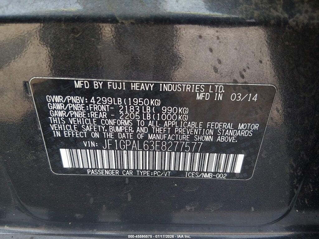 JF1GPAL63E8277577 2014 SUBARU IMPREZA photo no. 9