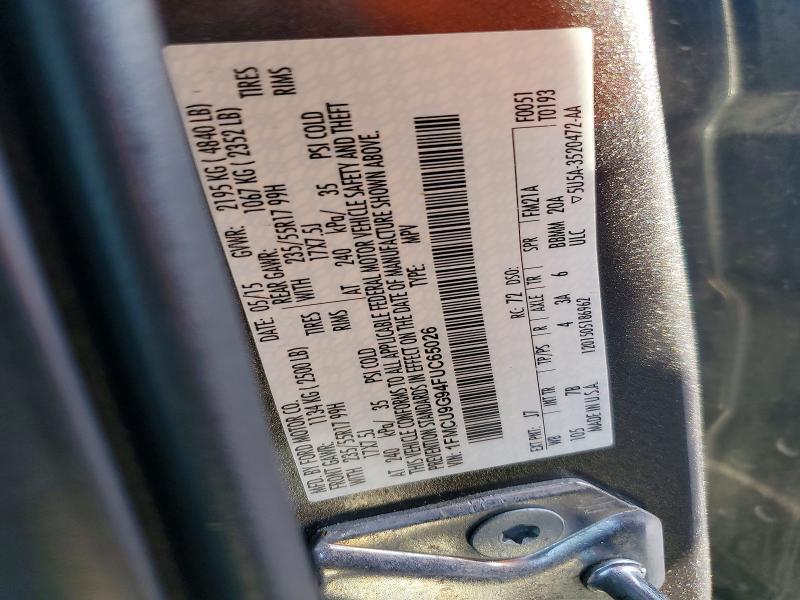1FMCU9G94FUC65026 2015 FORD ESCAPE photo no. 12