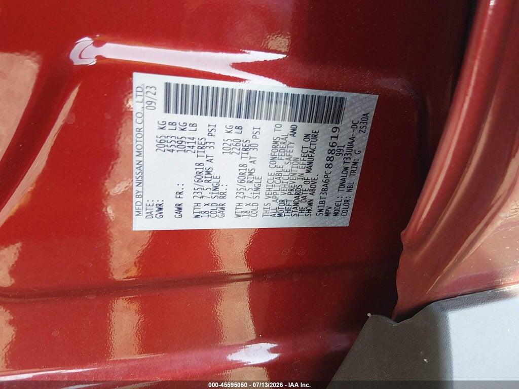 5N1BT3BA6PC888619 2023 NISSAN ROGUE photo no. 9