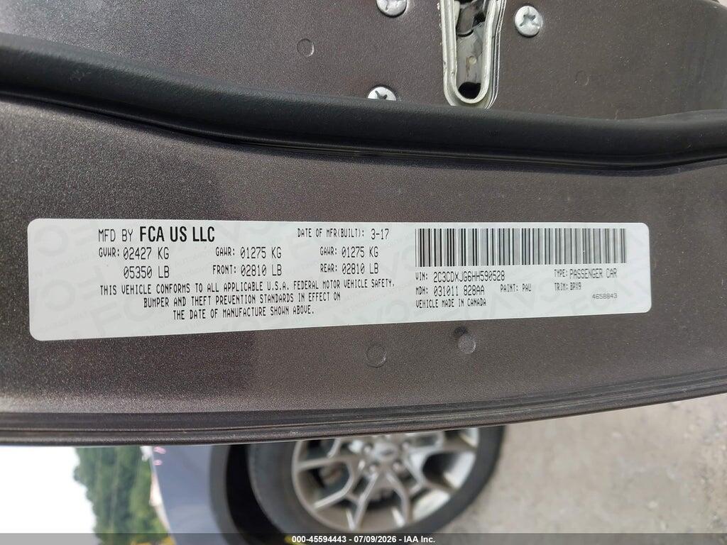 2C3CDXJG6HH590528 2017 DODGE CHARGER photo no. 9