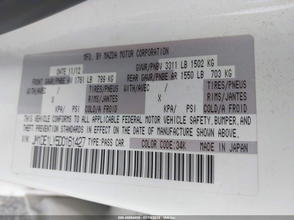 JM1DE1LY5D0161427 2013 MAZDA MAZDA2 photo no. 9