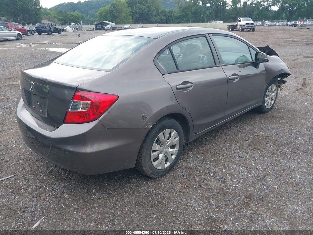 2HGFB2F54CH500716 2012 HONDA CIVIC photo no. 4