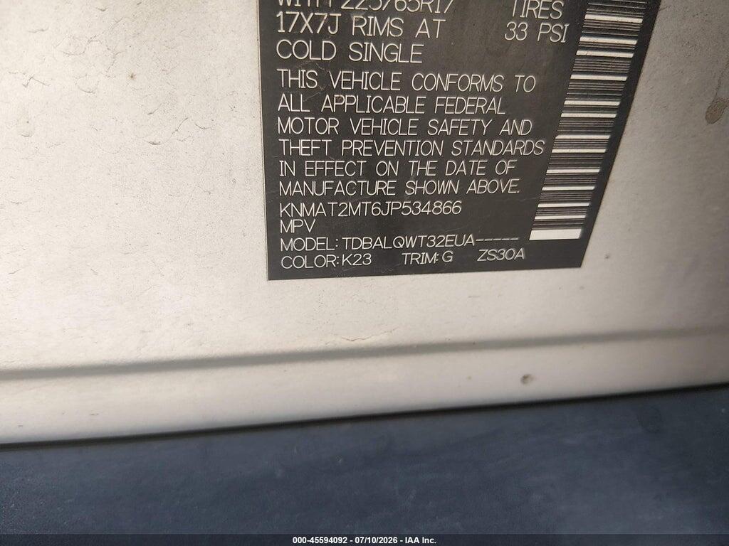 KNMAT2MT6JP534866 2018 NISSAN ROGUE photo no. 9