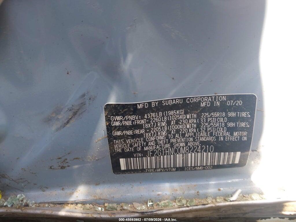JF2GTHNC0M8224210 2021 SUBARU CROSSTREK photo no. 9