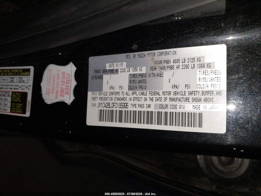 JM1CW2BL0F0185996 2015 MAZDA MAZDA5 photo no. 9