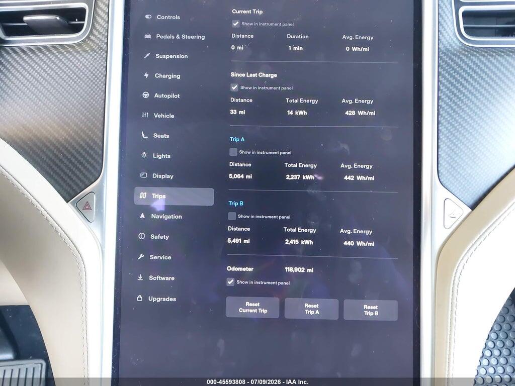 5YJXCAE22HF045279 2017 TESLA MODEL X photo no. 7