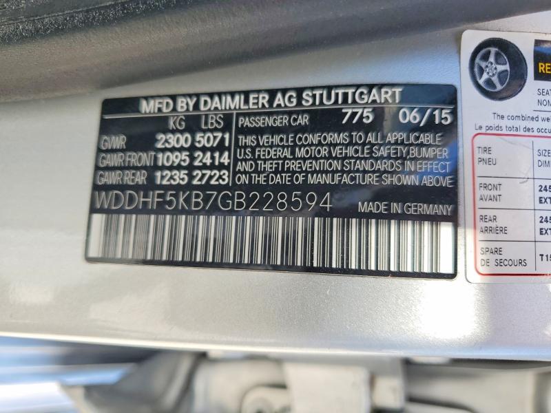 2016 MERCEDES-BENZ E 350 — Фото 12 из 12