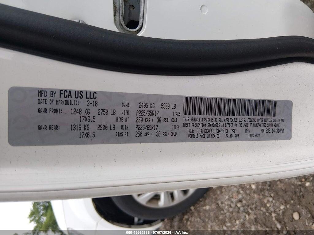 3C4PDCAB3JT348013 2018 DODGE JOURNEY photo no. 9