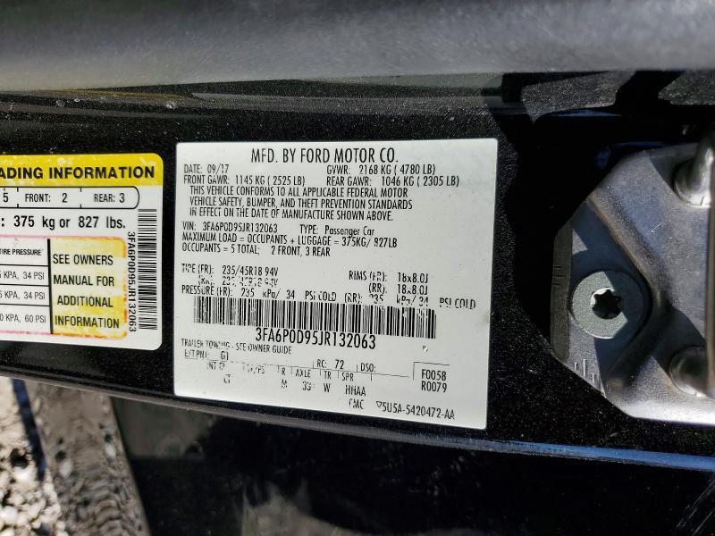 2018 FORD FUSION TITANIUM/PLATINUM — Фото 12 из 12