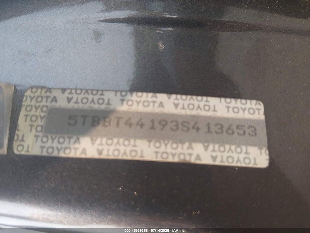 5TBBT44193S413653 2003 TOYOTA TUNDRA photo no. 9