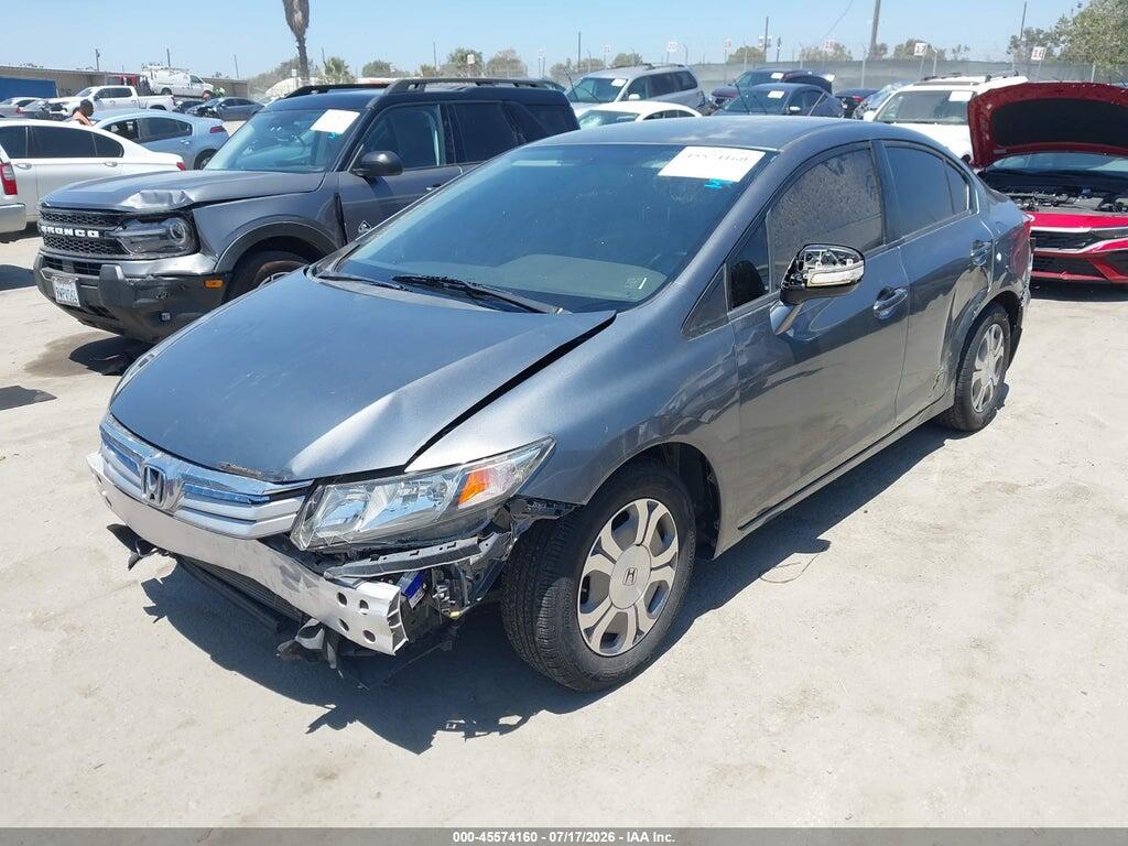 JHMFB4F20CS003010 2012 HONDA CIVIC HYBRID photo no. 2