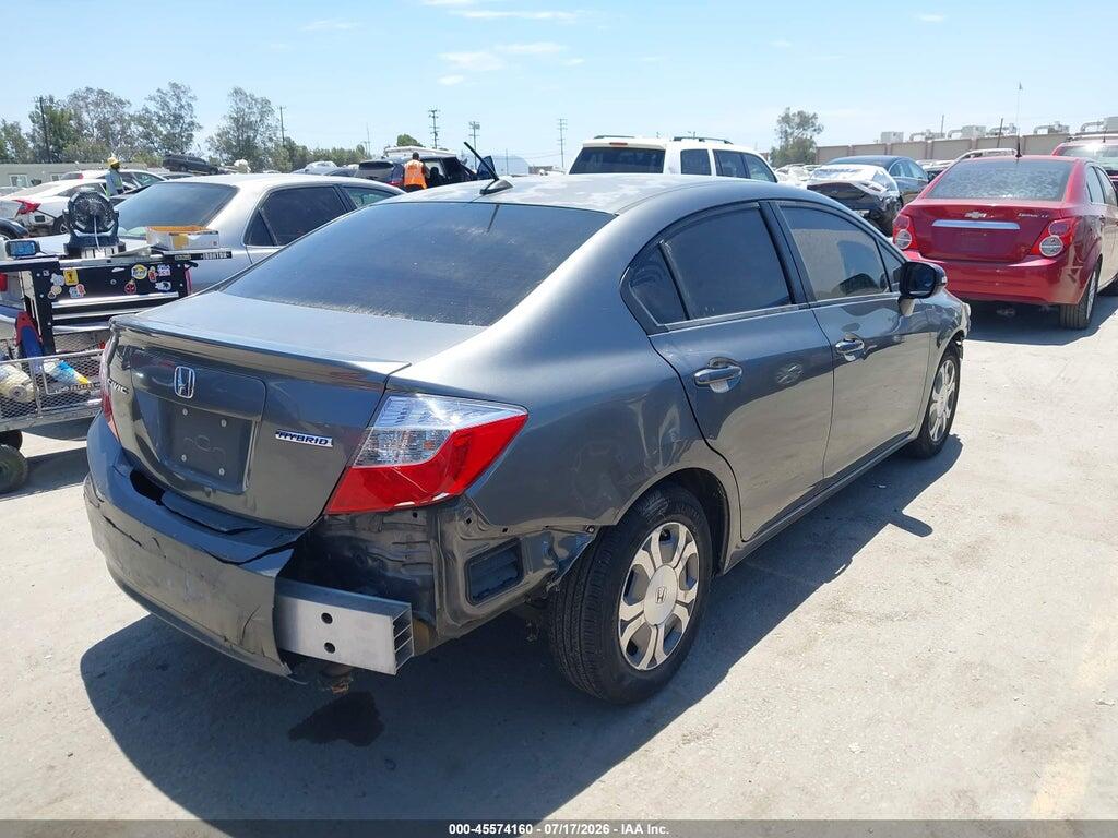 JHMFB4F20CS003010 2012 HONDA CIVIC HYBRID photo no. 4
