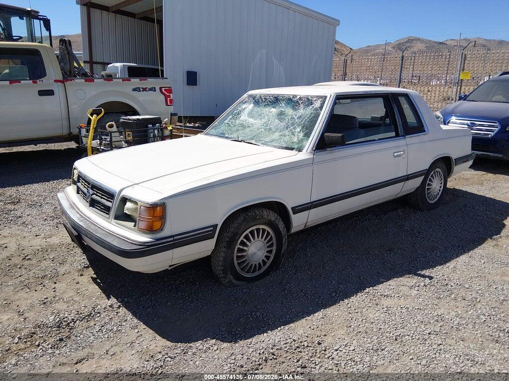 3B3BD31K9HT701893 1987 DODGE ARIES photo no. 2