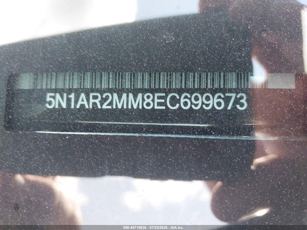 5N1AR2MM8EC699673 2014 NISSAN PATHFINDER photo no. 9