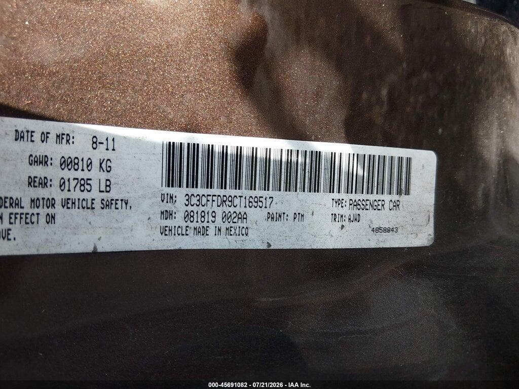 3C3CFFDR9CT169517 2012 FIAT 500C photo no. 9