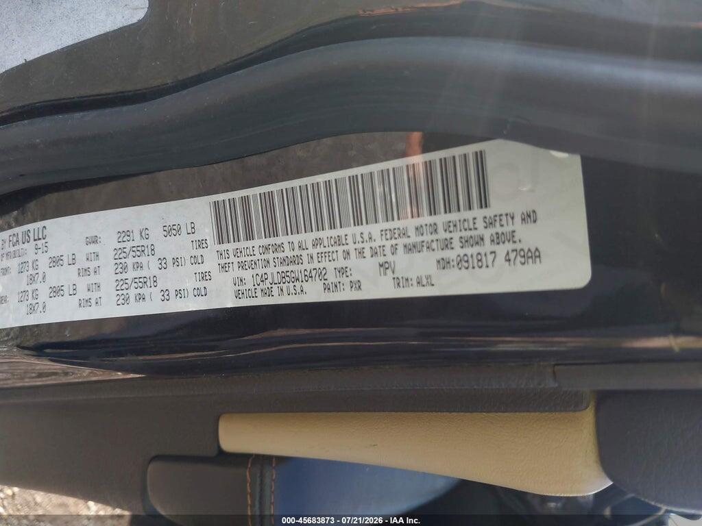 1C4PJLDB5GW164702 2016 JEEP CHEROKEE photo no. 9