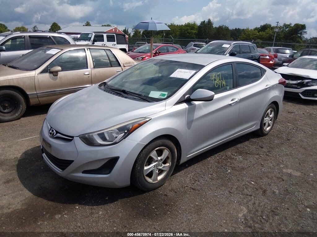 5NPDH4AE0EH456697 2014 HYUNDAI ELANTRA photo no. 2