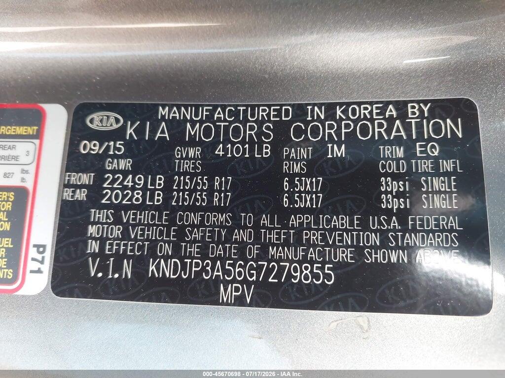 KNDJP3A56G7279855 2016 KIA SOUL photo no. 9