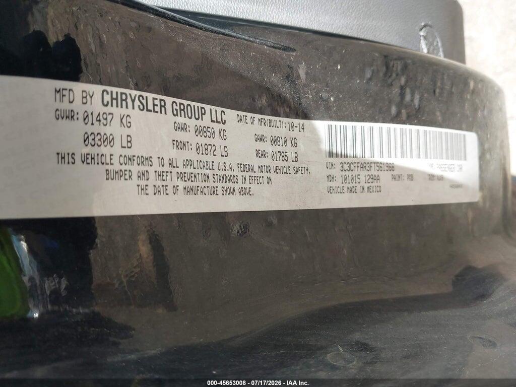 3C3CFFAR3FT561966 2015 FIAT 500 photo no. 9