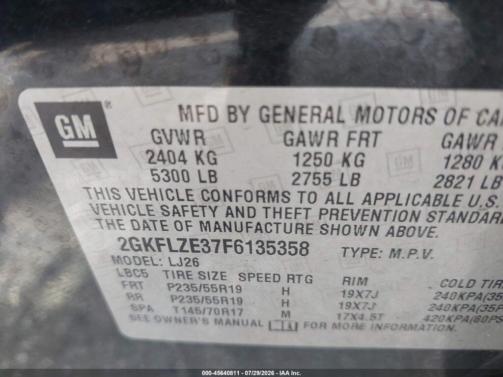 2GKFLZE37F6135358 2015 GMC TERRAIN photo no. 9