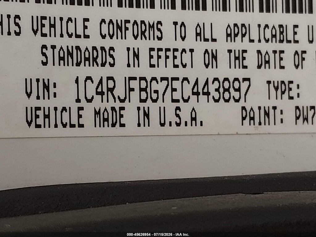 1C4RJFBG7EC443897 2014 JEEP GRAND CHEROKEE photo no. 9