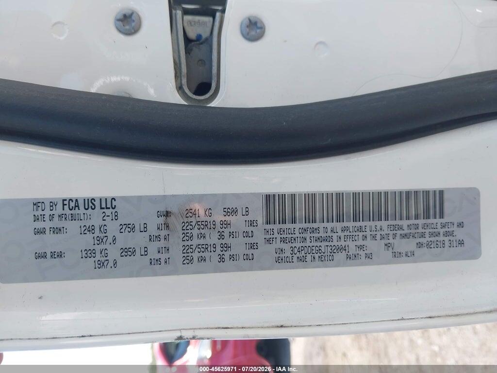 3C4PDDEG6JT320041 2018 DODGE JOURNEY photo no. 9