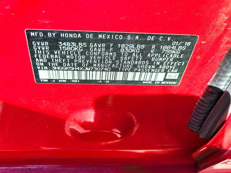 2018 HONDA FIT LX — Фото 12 из 12