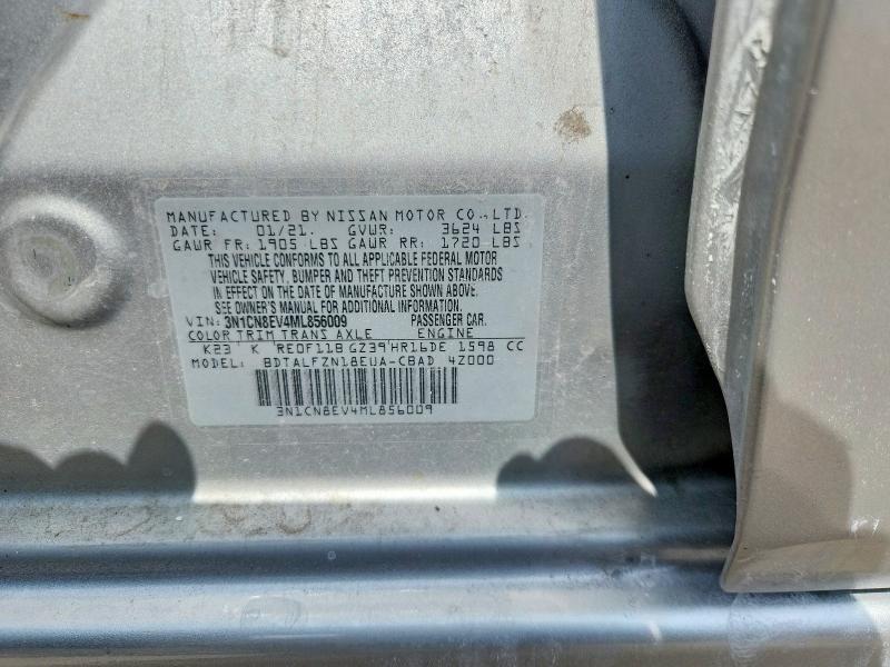 3N1CN8EV4ML856009 2021 NISSAN VERSA photo no. 12