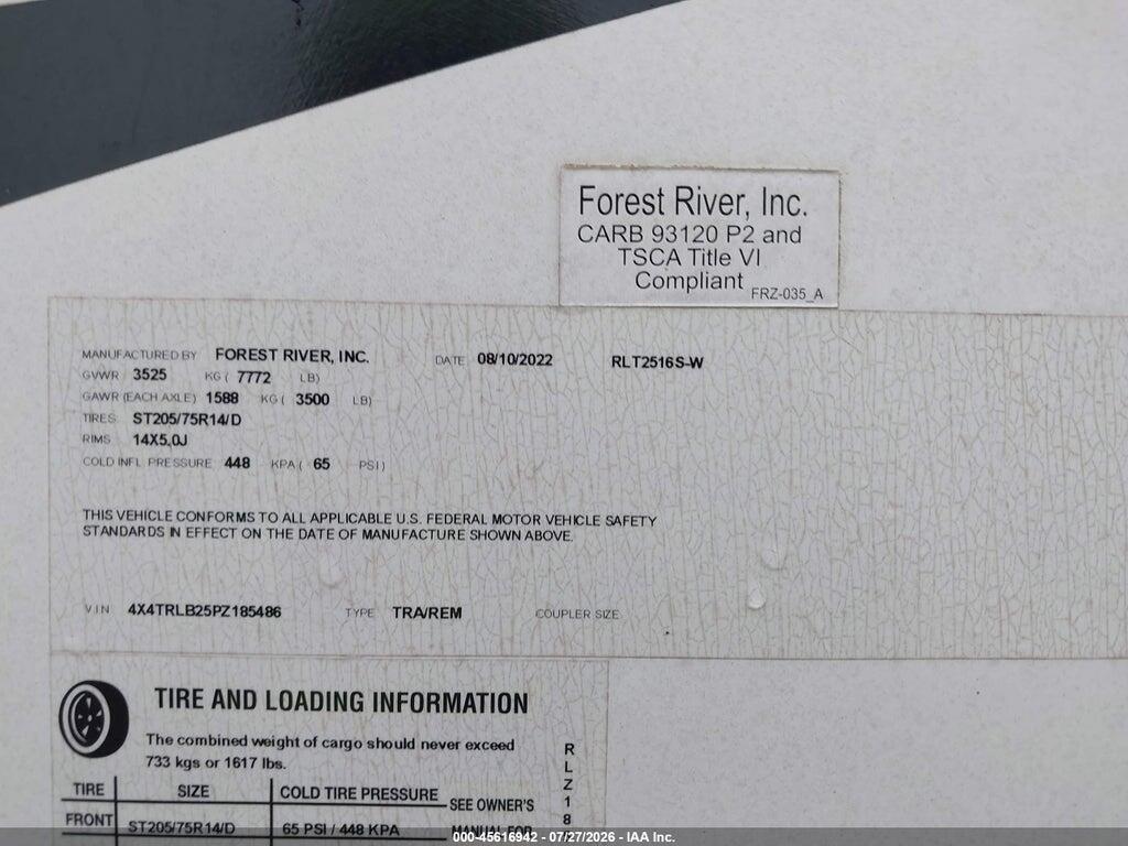 4X4TRLB25PZ185486 2023 FOREST RIVER OTHER photo no. 9
