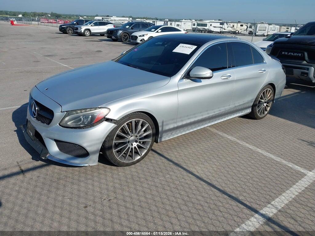 55SWF4JB3FU083853 2015 MERCEDES-BENZ C 300 photo no. 2