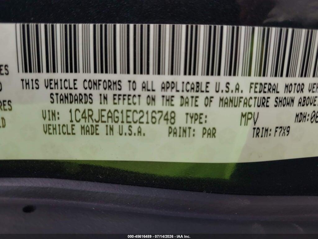 1C4RJEAG1EC216748 2014 JEEP GRAND CHEROKEE photo no. 9