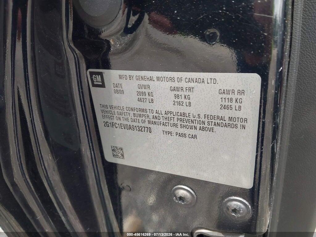 2G1FC1EV0A9132770 2010 CHEVROLET CAMARO photo no. 9