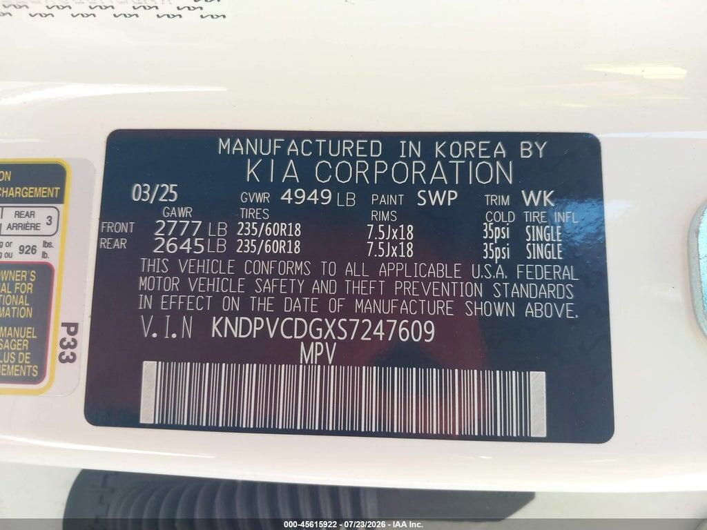 KNDPVCDGXS7247609 2025 KIA SPORTAGE HYBRID photo no. 9