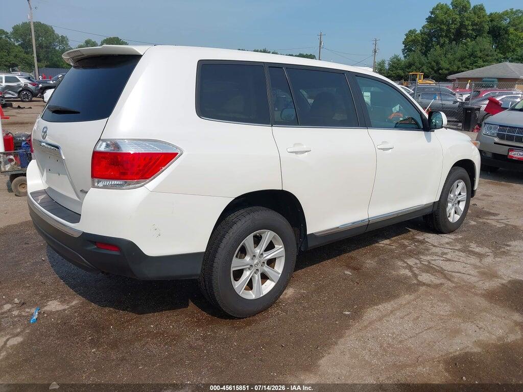 5TDBK3EH3CS167439 2012 TOYOTA HIGHLANDER photo no. 4