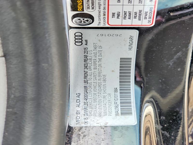 WAU38LFF1G1011884 2016 AUDI A3 photo no. 12